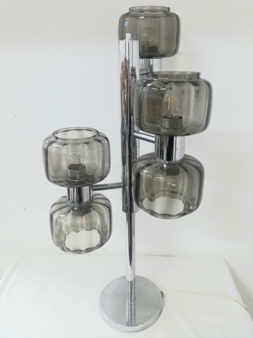 Lampada da Tavolo a 6 Luci Produzione Lemag Svizzera Anni '70