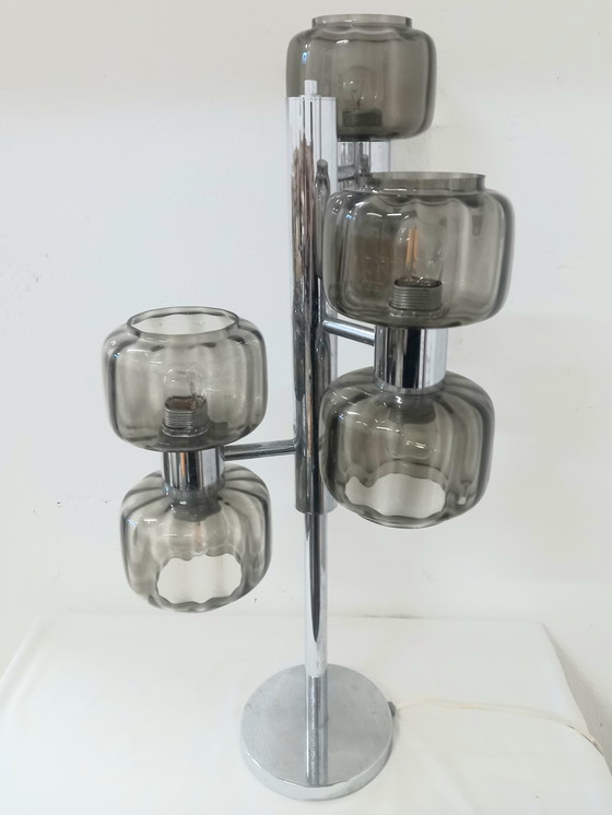 Image 1 of Lampada da Tavolo a 6 Luci Produzione Lemag Svizzera Anni '70