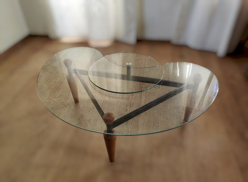 Glazen design salontafel!