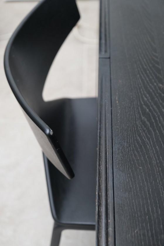 Dressing Table and Chairs in Blackened Wood (photo 7 of 8)