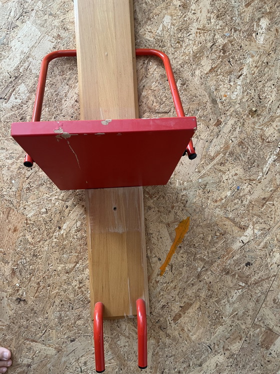 Image 1 of RARE IKEA SOLID WOODEN & STEEL VIGAR FOLDING CHAIR, 1993

