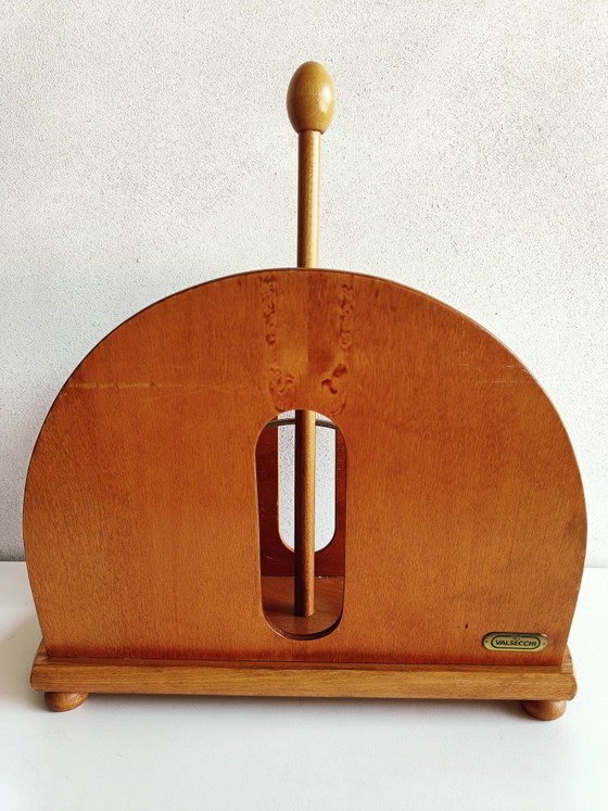 Image 1 of Revistero Valsecchi "Scoop" – Madera de haya con acabado cerezo – Diseño italiano