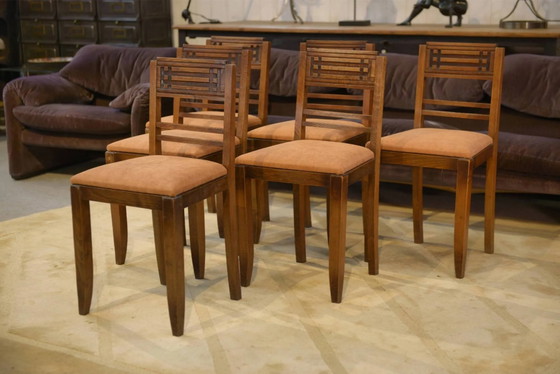 Set of 6 brutalist chairs from the 1950s. – Dining chairs (photo 10 of 10)