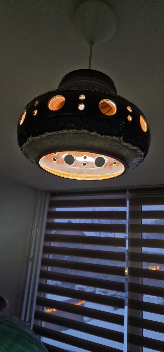 Image 1 of Larger Retro Fat Lava Boho Herda ceiling lamp