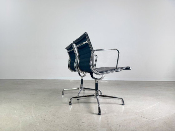 Image 1 of 2x Vitra EA 108 office chair Charles & Ray Eames leather black