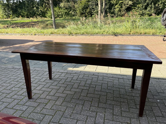 Image 1 of Vintage Wooden Rectangular Dining Table