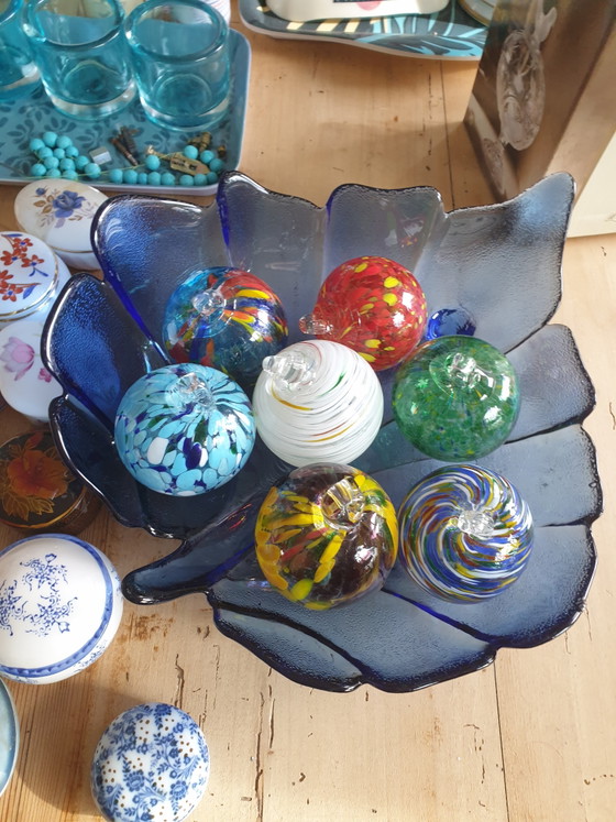 Image 1 of Weihnachtskugeln aus mundgeblasenem Glas