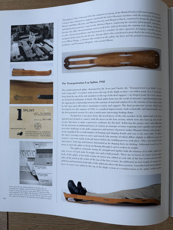 Image 1 of Eames Splint EVANS products 1942 Herman Miller Vitra Knoll Design sculpture