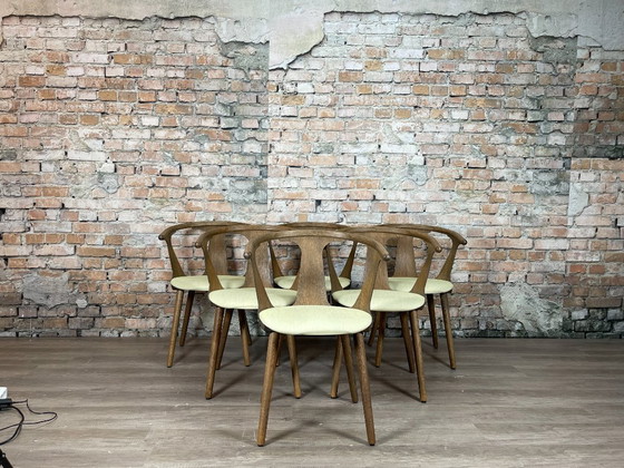 &Tradition In Between Set of 6 – Dining chairs, Plastic, Wood (photo 10 of 10)