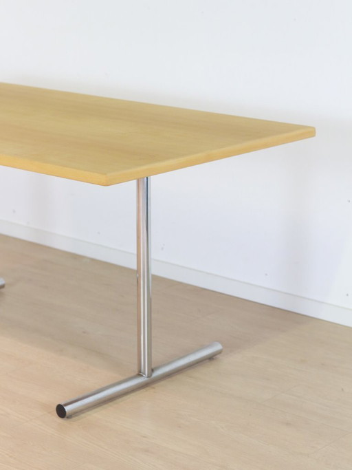 Dining Table – Oak/Chrome