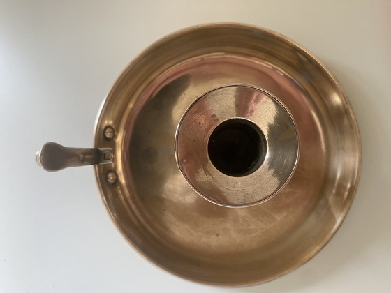 Image 1 of Antique Candlestick In Solid Bronze