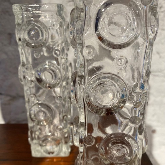 Image 1 of 2 Josef Schott vases for Smalandshyttan 1960s