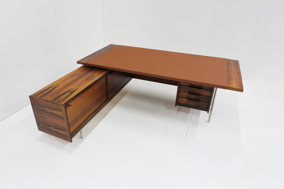 Image 1 of Vintage Mid-Century Rosewood Executive Desk Sven Dysthe Dokka Mobler 1960s