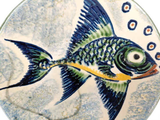 Piatto da parete di design spagnolo vintage, Puigdemont, La Bisbal Anni '60 – Decorazioni murali, Ceramic (photo 6 of 11)