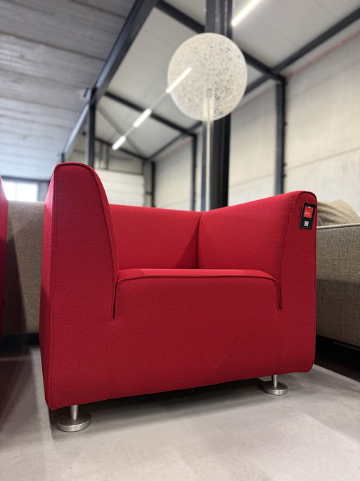 2 Sillón Gelderland 4800 Tela Vidar Rojo