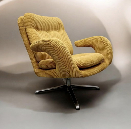 Romefa Noordwolde Enrico Wallès Sillón Giratorio Tapizado Nuevo Pana