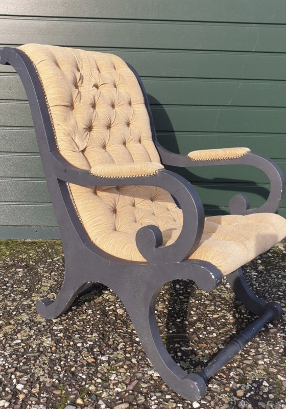Fauteuil Chesterfield Peinture à la craie – Textile, Wood (photo 2 of 8)