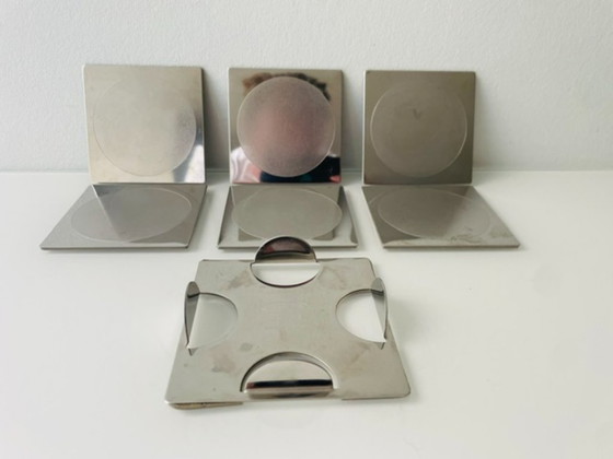 Image 1 of Dessous de verre Ikea Groggy (6 pièces) dans leur support