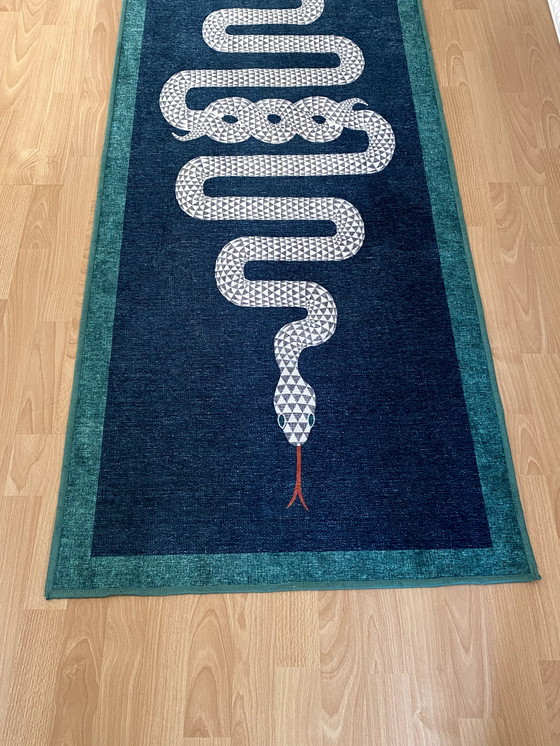 Image 1 of Runner Rug with Snake Motif 215 x 90 cm