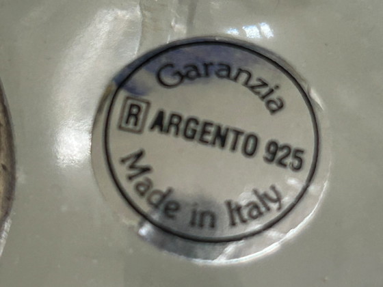 Image 1 of Set Van 2 Italiaanse Parfumflesjes Met Zilveren Decoratie (Argento 925)