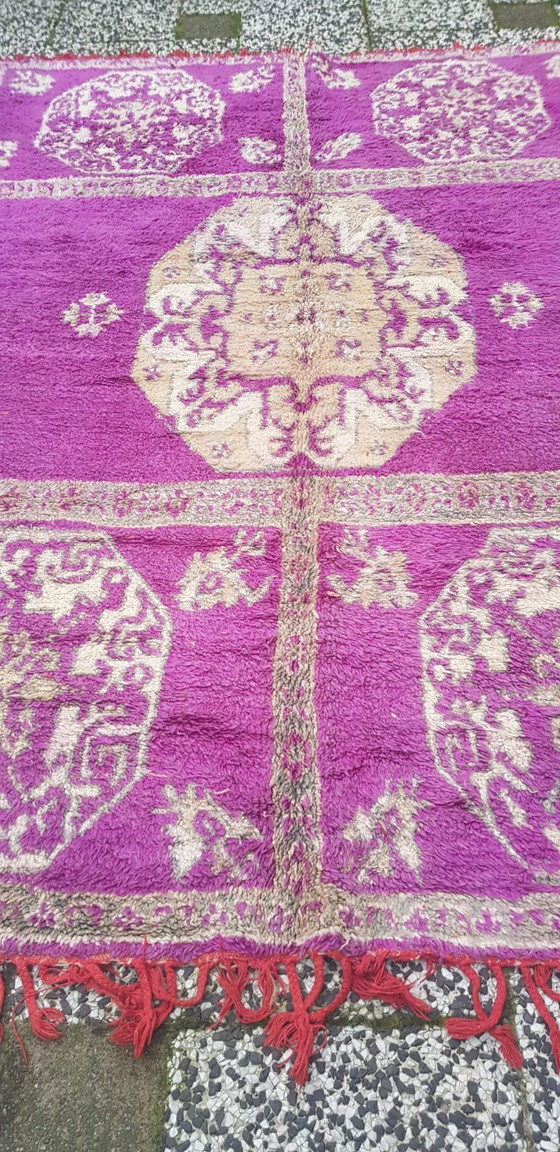 Image 1 of Handgeknoopt Berber kleed wol 257x184cm