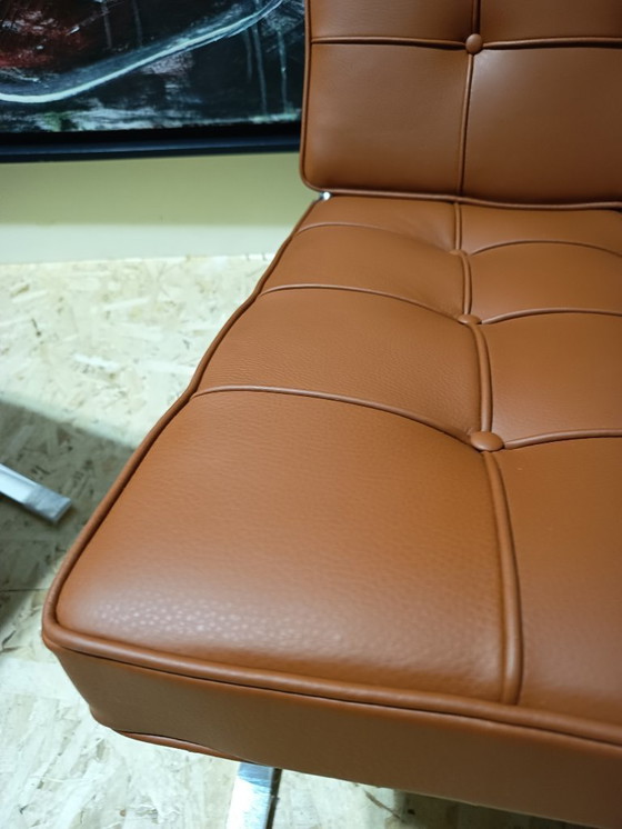 Image 1 of Sillones KNOLL Studio Barcelona (NUEVA Serie 2026) en piel natural (color coñac)