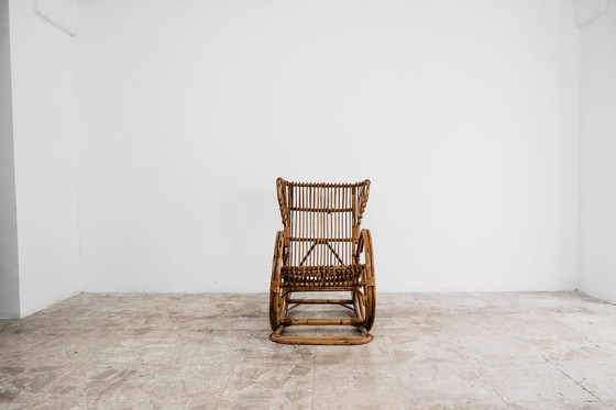 Image 1 of Schommelstoel Frans vintage design modern jaren 60