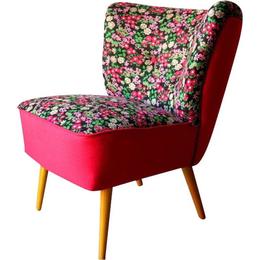 Poltrona da cocktail vintage a forma di fiore, 1950