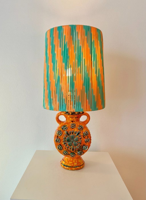 Lámpara de jarrón inalámbrica – Dümler & Breiden | Forma de ánfora | Años 70 | Cerámica de Alemania Occidental