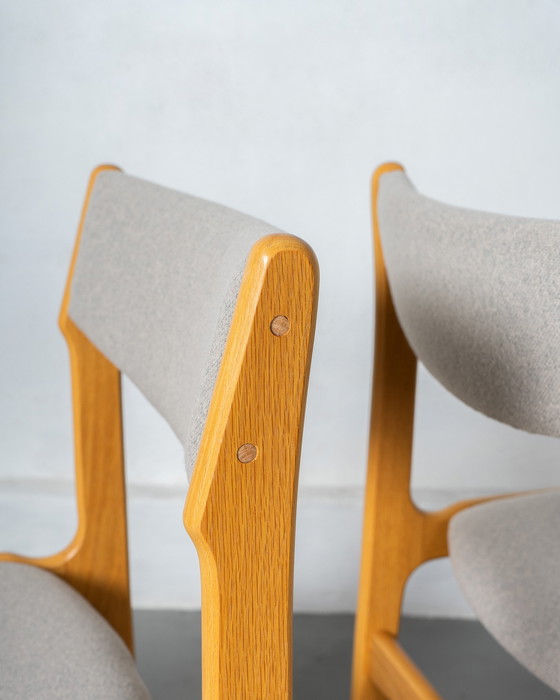 Image 1 of 2 X Oak Danish Chairs By Erik Buch For Anderstrup Stolefabrik