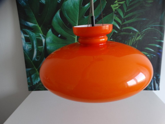 Raak Amsterdam B-1008, Hanglamp Oranje. – Hanglampen, Glass, Metal (photo 6 of 10)