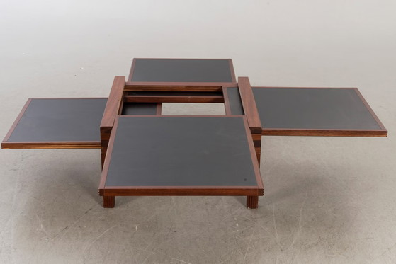 Image 1 of Hexa Bellato wood coffee table with black