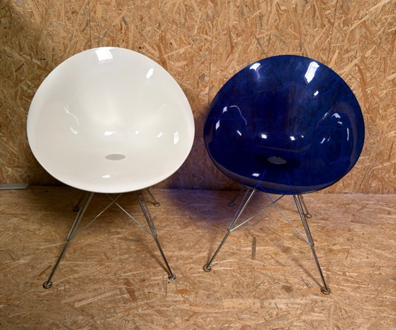 2 X Kartell Ero|S|ontwerper Philippe Starck – Eetkamerstoelen, Chrome, Modern (photo 5 of 28)