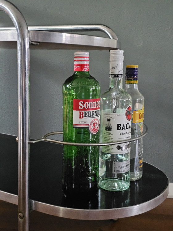 Carrello Bar Vintage Mid Century Anni '50/'60 – Carrelli bar, Chrome, rvs (photo 2 of 10)