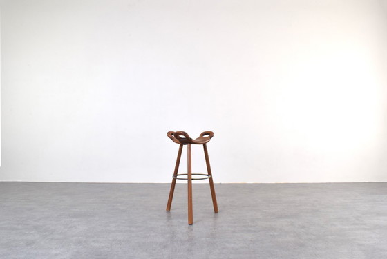 Image 1 of Sgabello da bar brutalista Marbella di Sergio Rodriguez per Conform, anni '70, set di 2.