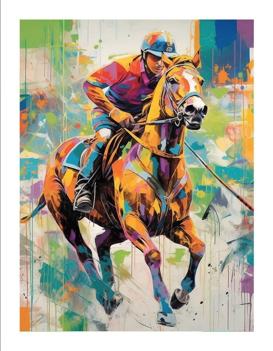 Alberto Ricardo - Polo - Artist's Lithograph – Lithographs & prints, Canvas (photo 4 of 12)