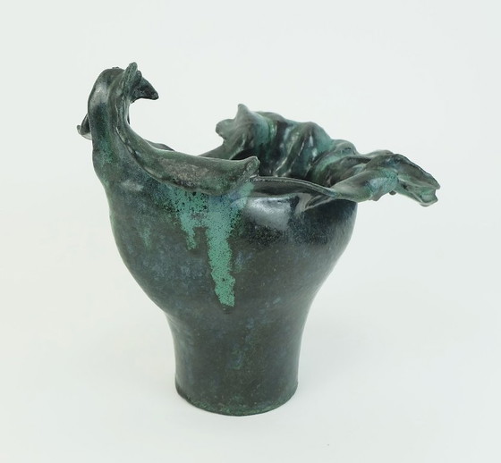 Image 1 of Dänische moderne Keramikvase, Schale, Keramikobjekt, Conny Walther, Dänemark, 1960er/70er Jahre