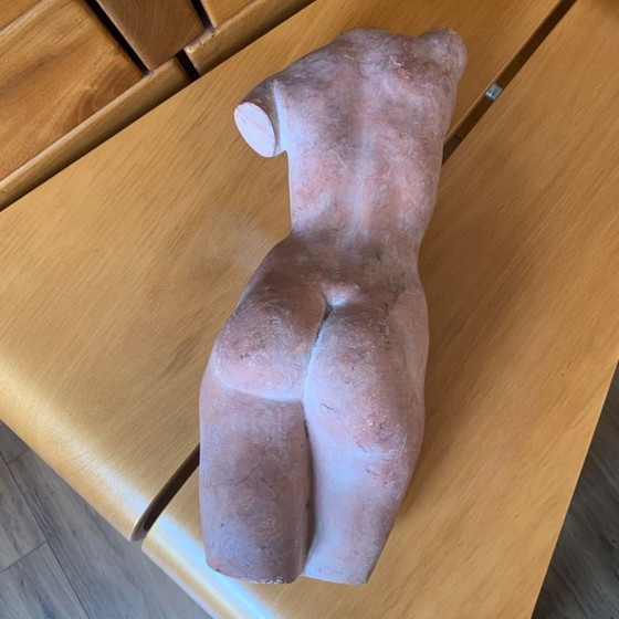 Terracotta female nude Sculpture signed Jean Portal, Ceramic, Beige, Vintage (photo 6 of 15)