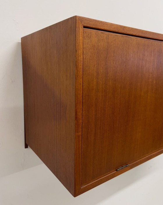 Image 1 of Teak Bar Cabinet By Kai Kristiansen For Feldballes, 1960s