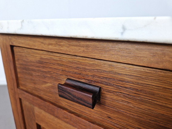 Art Deco Halkastje | Nachtkastje – Marble, Wood (photo 3 of 10)
