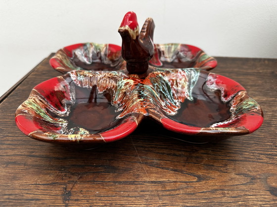 Image 1 of Serviteur à hors-d’œuvres céramique vintage Vallauris 