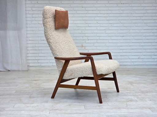 1960s, Danish design by Alf Svensson, genuine sheepskin, reupholstered. – fauteuils, Other (photo 2 of 24)