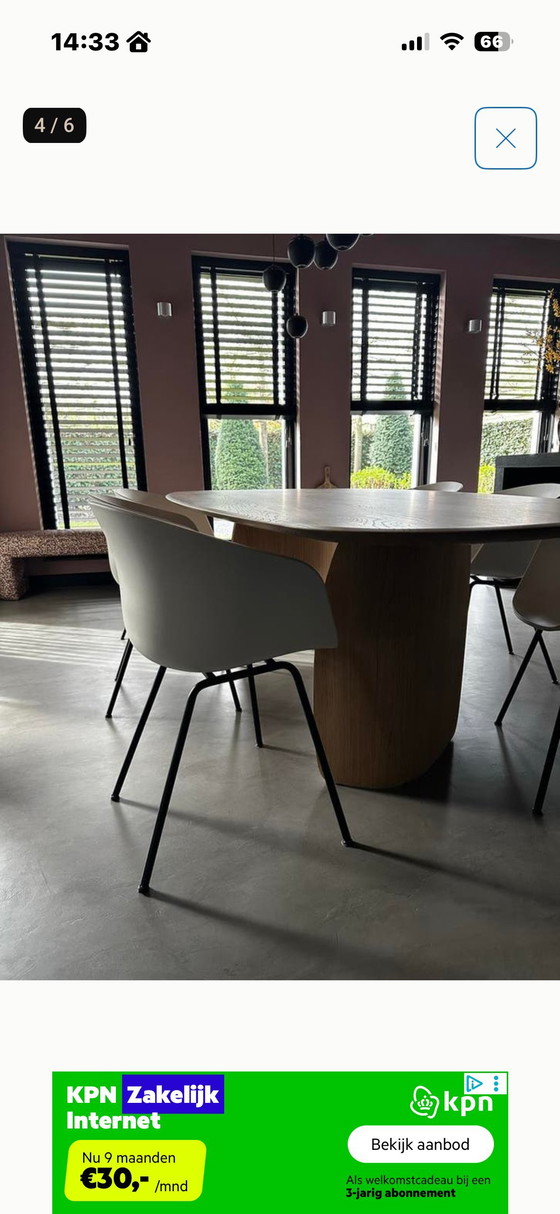 Image 1 of 6x eetkamerstoelen van het merk Hay