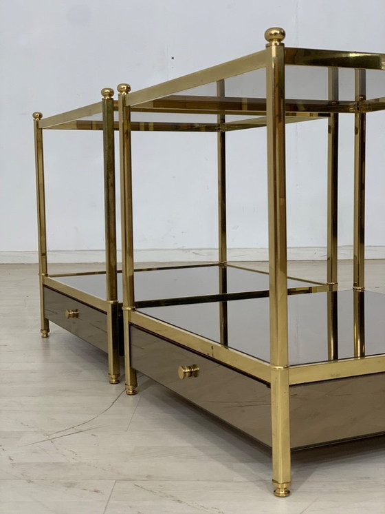 Image 1 of Nachtkastjes uit de jaren 70 Nachtkastjes Nachtkastjes Tafels Vintage ladekast