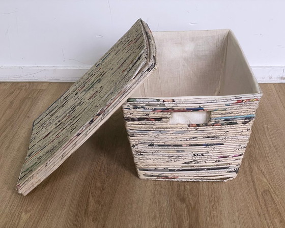 Handmade storage basket made of newspaper – Decorative Objects (photo 7 of 11)