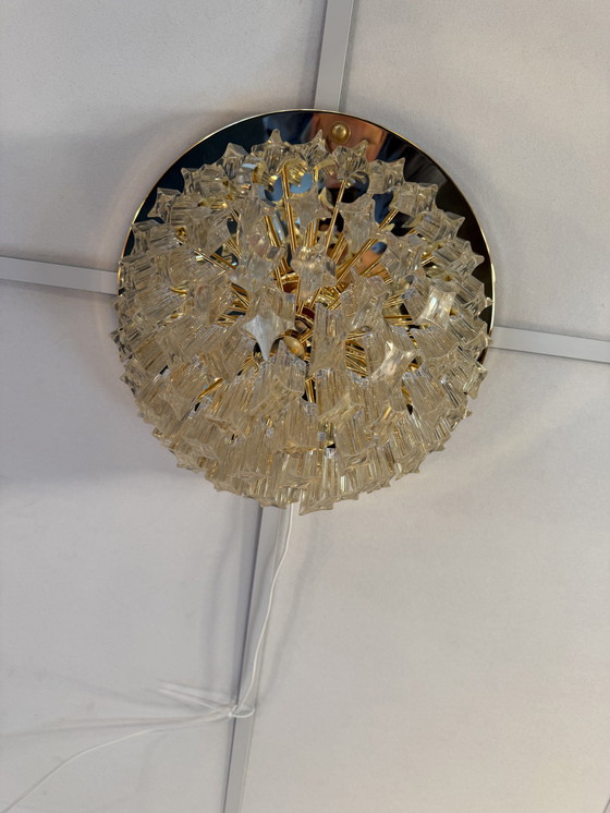 Image 1 of Vintage Murano glass ceiling light, Novaresi, Italy 1980s