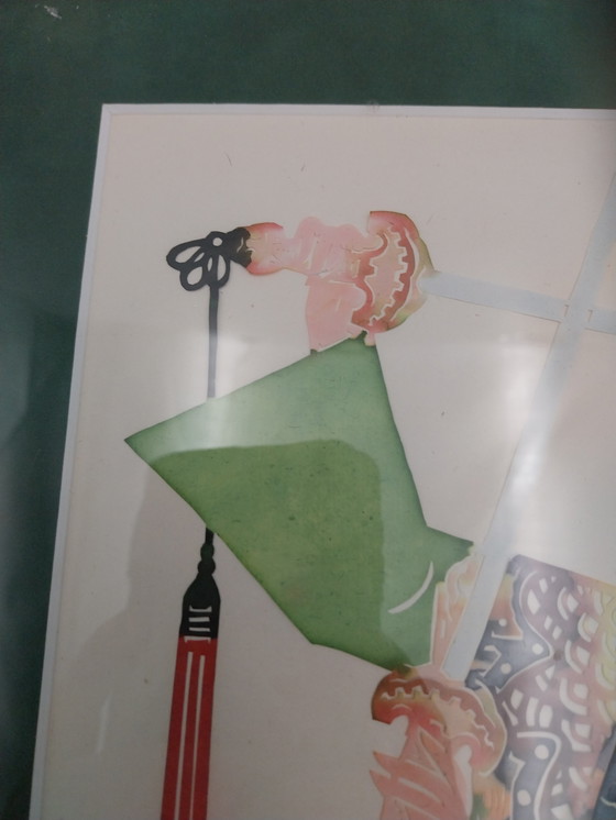 Image 1 of 1 x image kirigami japonaise encadrée