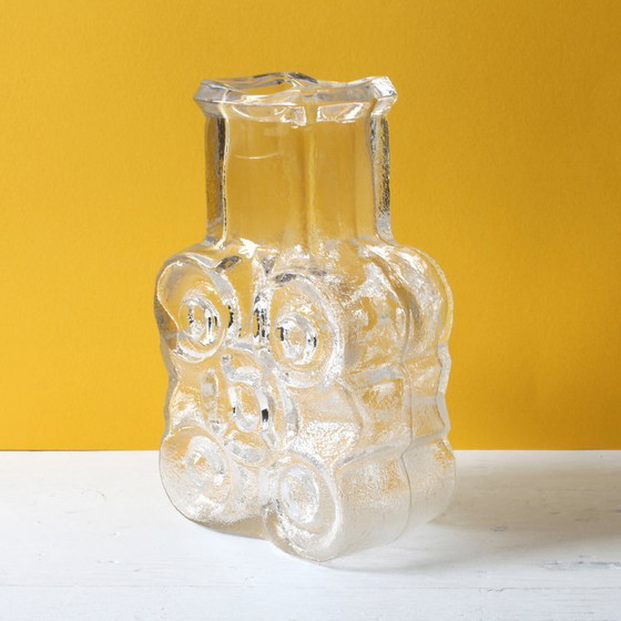 Image 1 of Vintage Walther Glas Vase: MCM Heiner Düsterhaus Art Glass, 1972