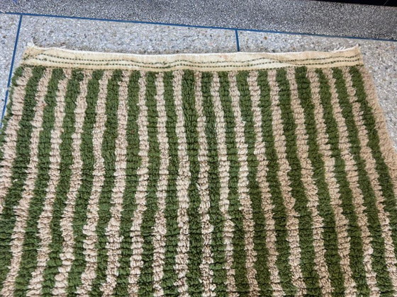 Tapis En Laine Pure Fait Main Artisanale Vert Taille 150/250 Cm – Aime Té, Wool (photo 8 of 8)