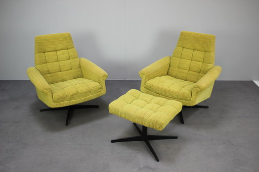 Mid-Century Pair of Armchairs Tabouret by Morávek a Munzar, 1968s, CZSK
